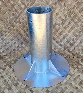 18 in. Galvanized Palapa Stand - No Paint